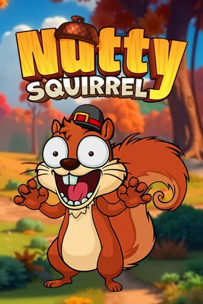 Nutty Squirrel -slotin kansikuva Betwest Casinon lobbyssa