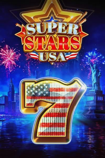Super Stars USA -kolikkopelin kansikuva Betrepublic Casinon lobbyssa