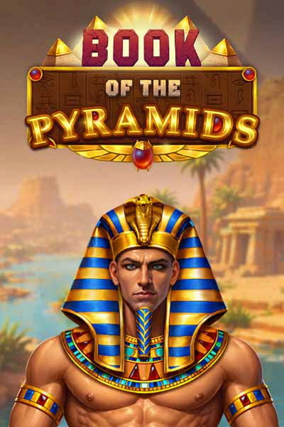 Book of the Pyramids -slotin kansikuva Betwest Casinon lobbyssa