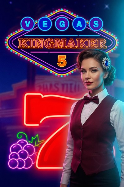 Vegas Kingmaker 5 -kolikkopelin kansikuva Cleobetra Casinon pelivalikoimassa