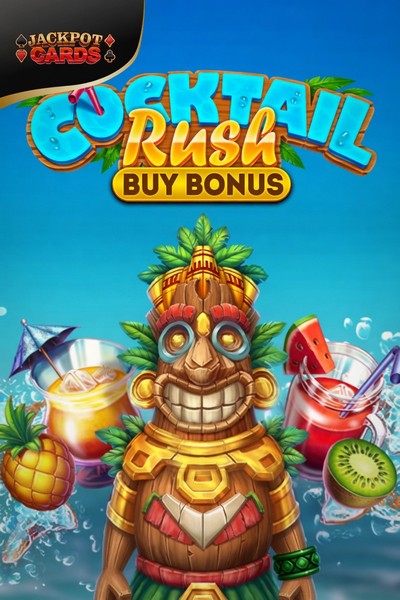 Cocktail Rush Buy Bonus -kolikkopelin kansikuva Cleobetra Casinon pelivalikoimassa